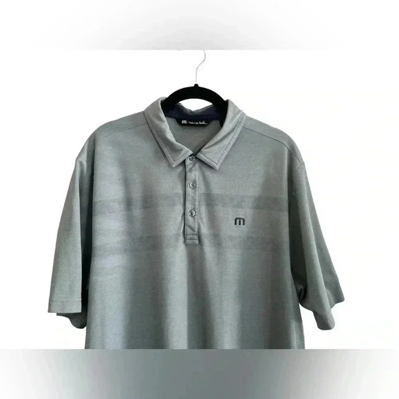 Mens Travis Mathew Golf Brand Micro stripe Pima Cotton Polo Shirt L - Picture 7 of 11